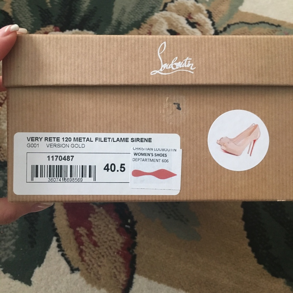 NWOT Christian Louboutin Very Rete Metal Filet - Picture 6 of 7